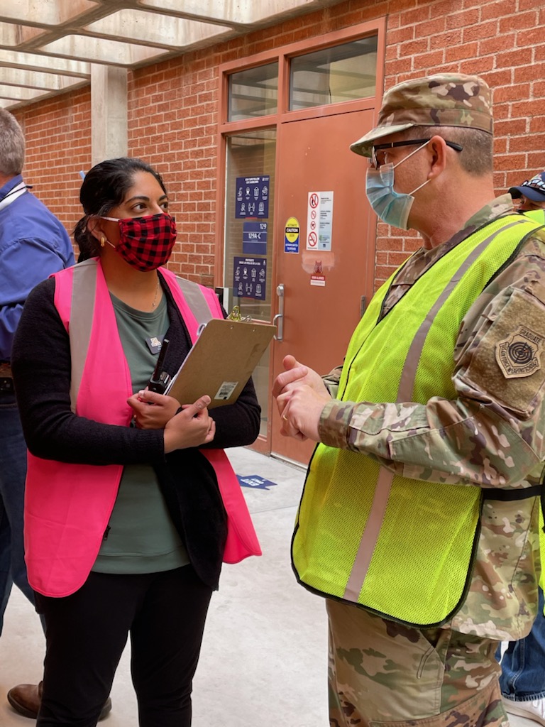 Dr. Mona Arora at POD site